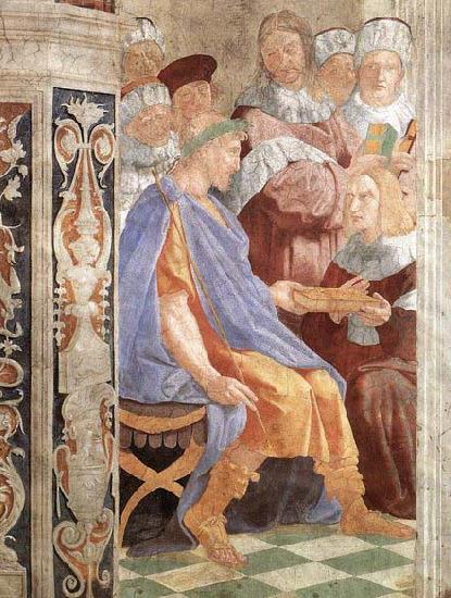 RAFFAELLO Sanzio Justinian Presenting the Pandects to Trebonianus Spain oil painting art